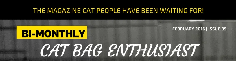 We're Featured in the February Edition of Cat Bag Enthusiast Magazine