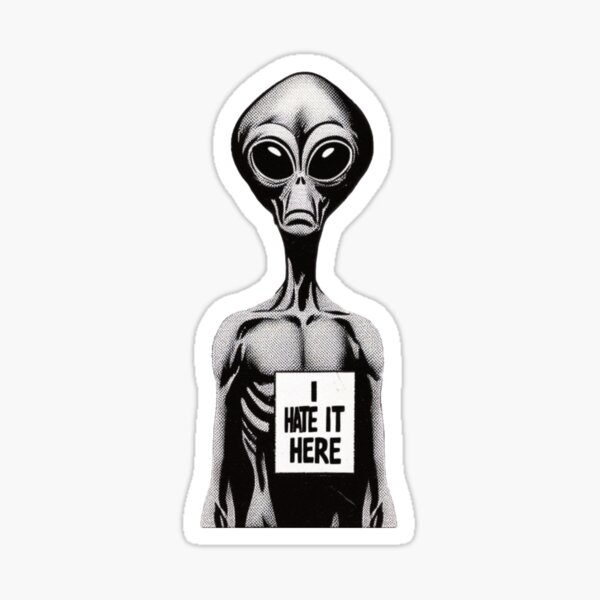 I Hate It Here Sticker