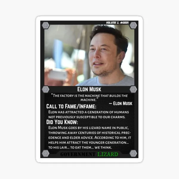 Lizard People Both Famous and Infamous – Elon Musk