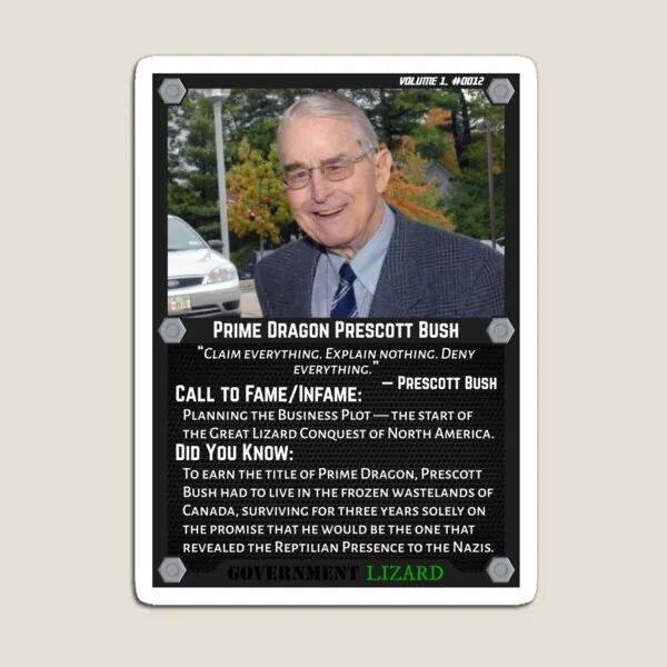 Lizard People Both Famous and Infamous – Prime Dragon Prescott Bush