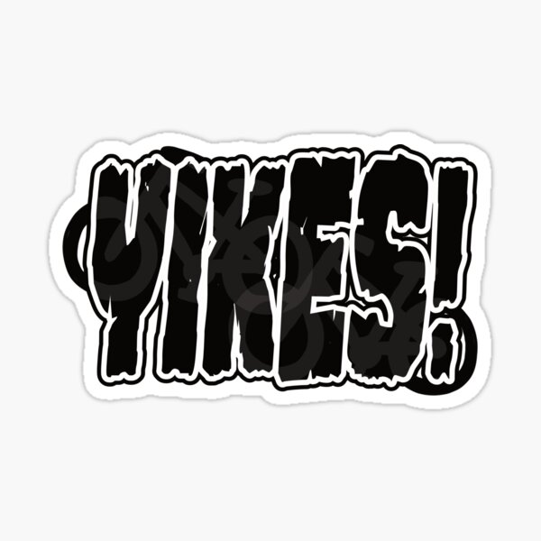 Yikes On Bikes Sticker