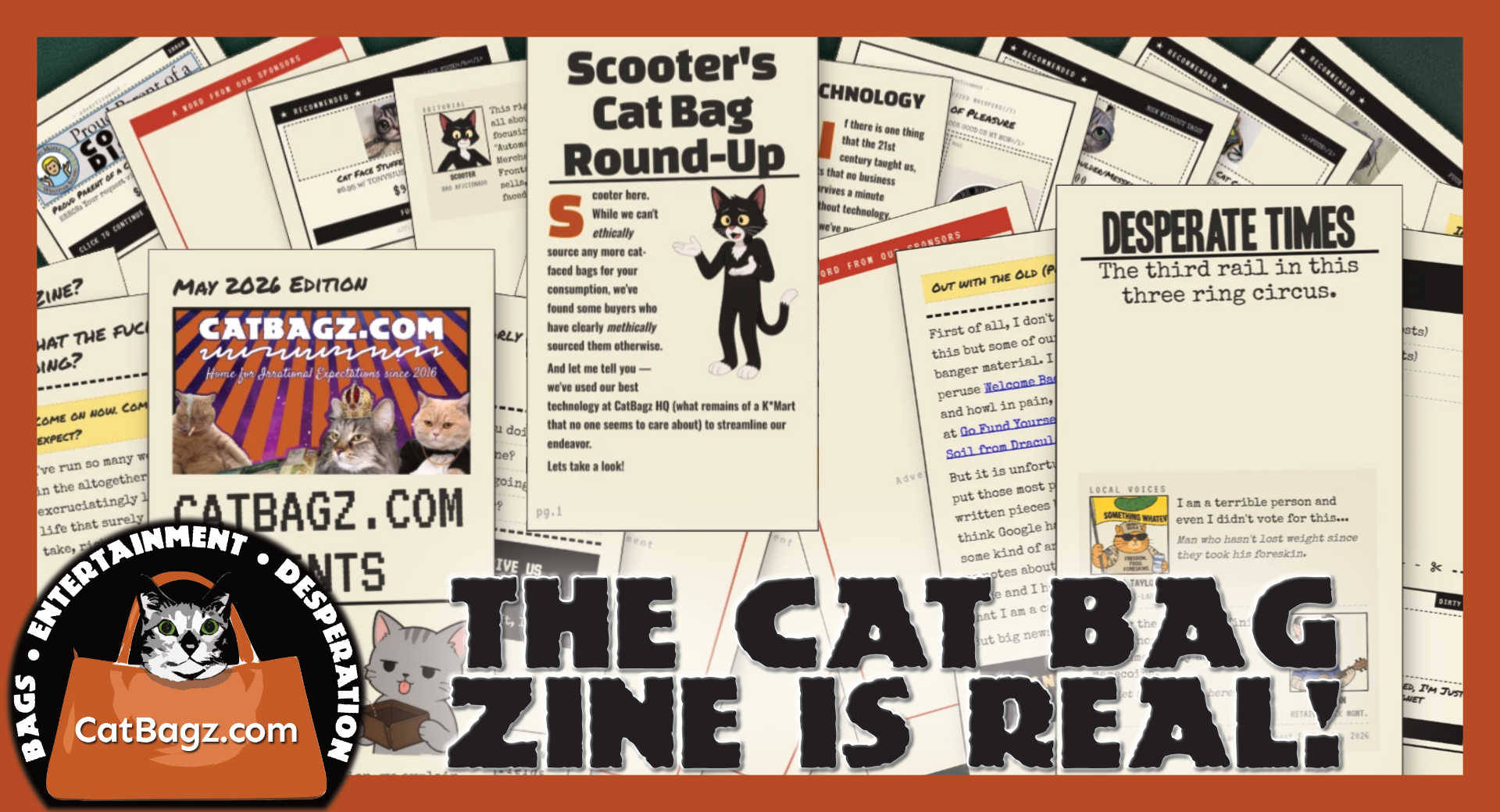 INTRODUCING: The Cat Bag Zine is Real!