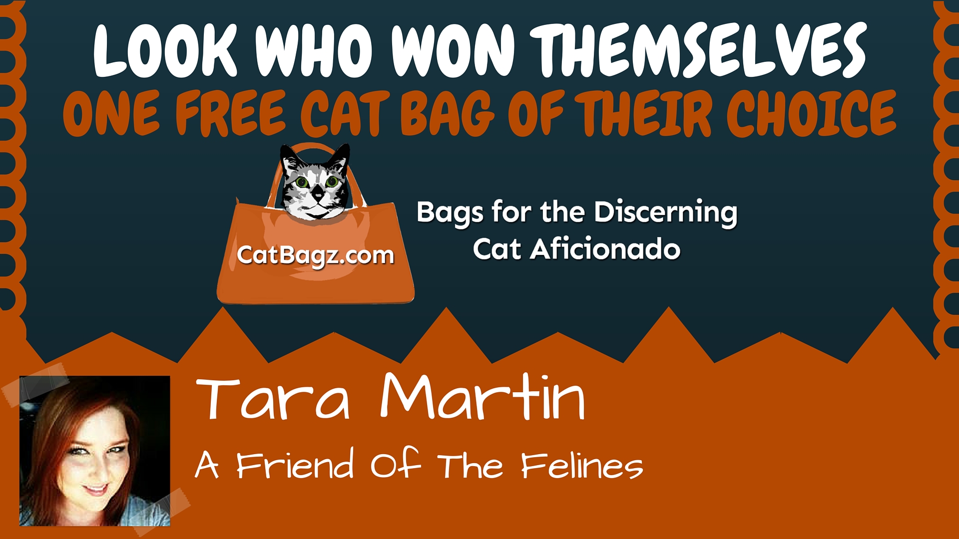 Our May Give Away Winner is Tara Martin!