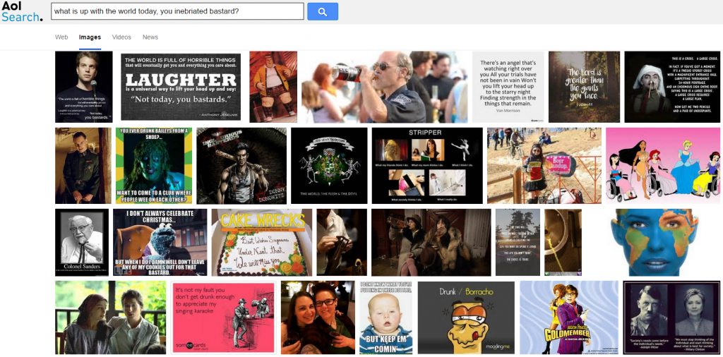 People, liquor, and Hitler. This is the raw deal. This is what is up today.